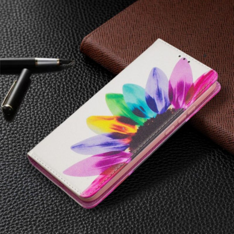 Puhelinkuoret Xiaomi Redmi 9C Kotelot Flip Flower Watercolour