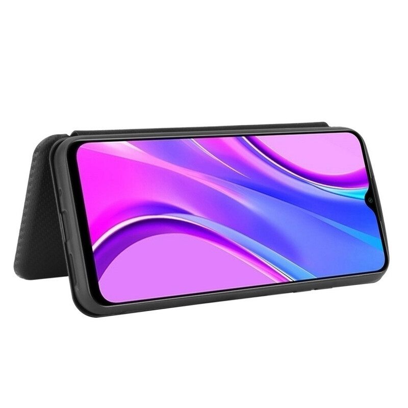 Puhelinkuoret Xiaomi Redmi 9C Kotelot Flip Värillinen Hiilisilikoni