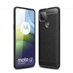 Case Moto G9 Power Harjattu Hiilikuitu