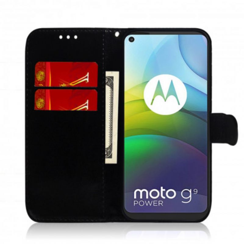 Kotelot Moto G9 Power Keinonahkainen Peilin Kansi