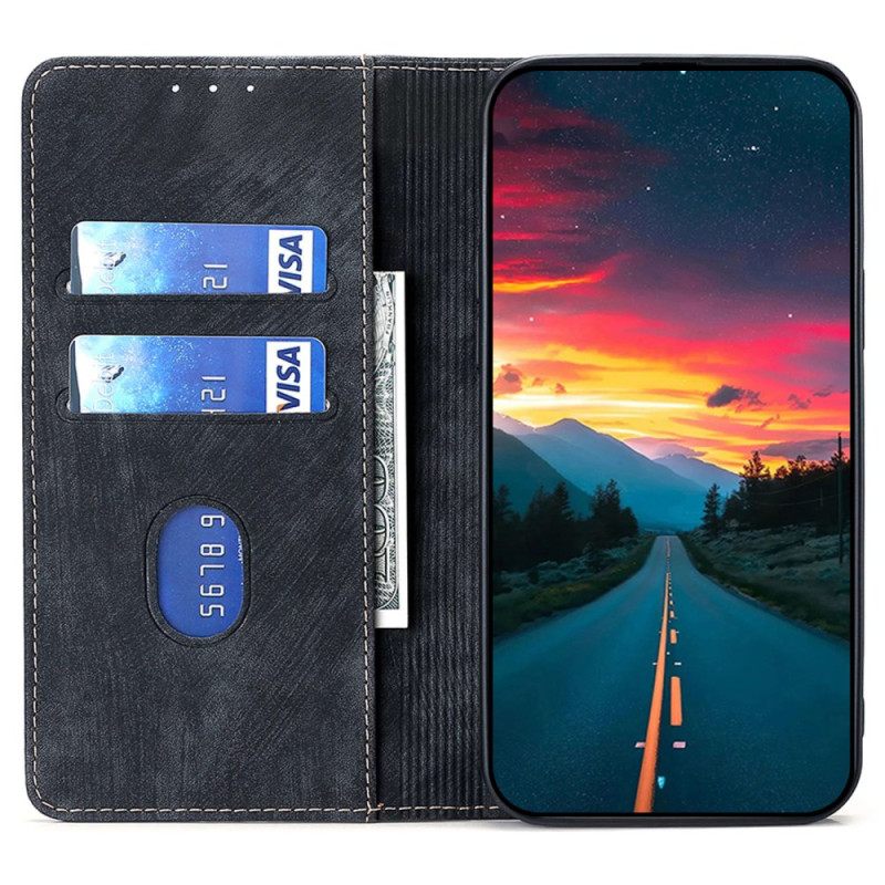 Nahkakotelo Realme 12 Pro / 12 Pro Plus Rfid-esto Retro-lompakko