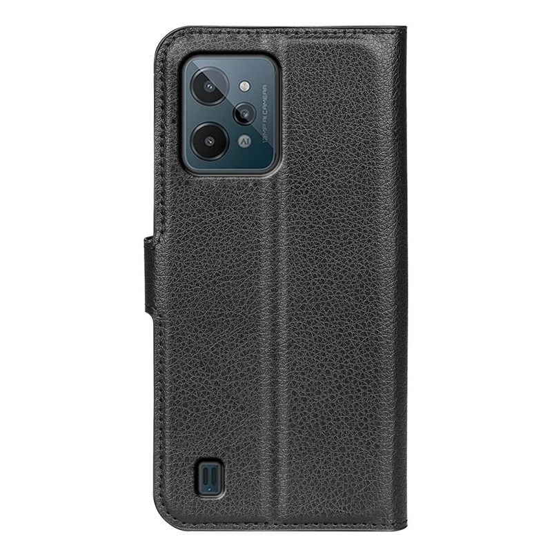 Flip Case Realme C31 Keinonahka Näyttävä