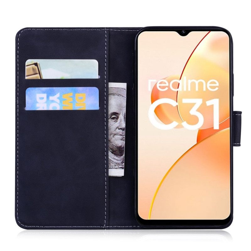 Kotelot Realme C31 Tiger Face Print