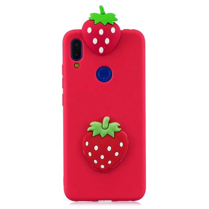 Case Xiaomi Redmi Note 7 3d Strawberry