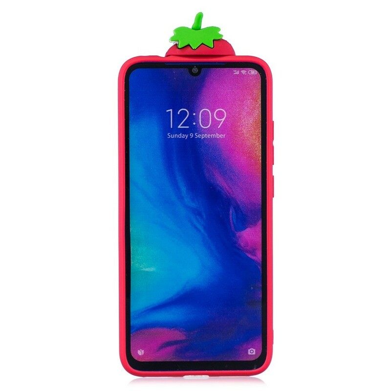 Case Xiaomi Redmi Note 7 3d Strawberry