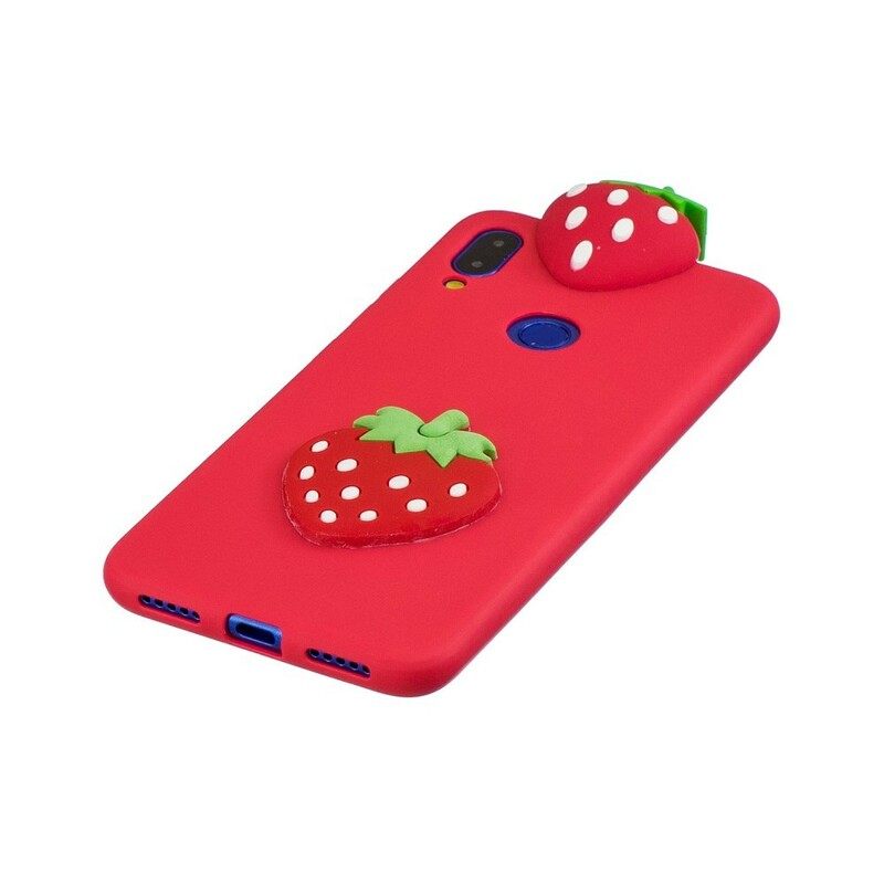 Case Xiaomi Redmi Note 7 3d Strawberry