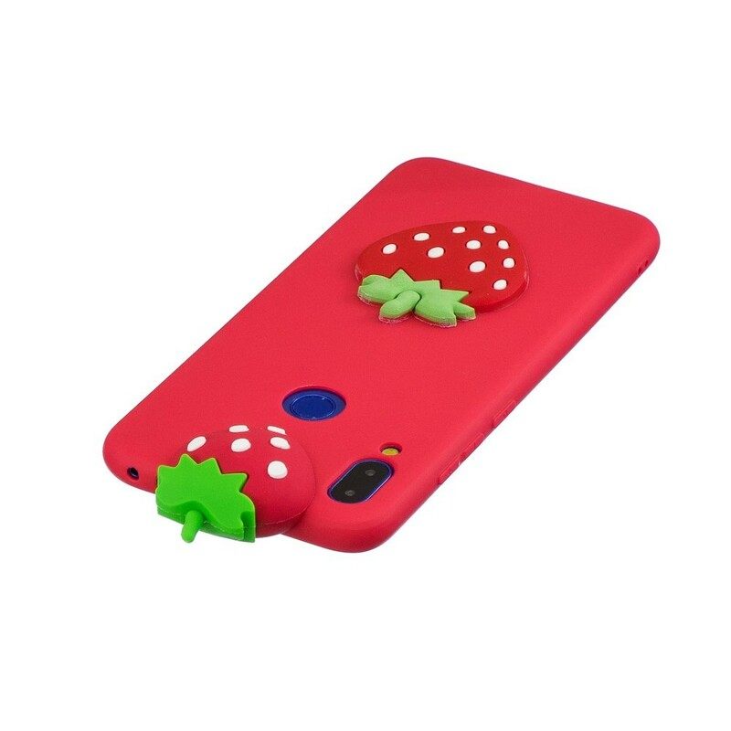 Case Xiaomi Redmi Note 7 3d Strawberry