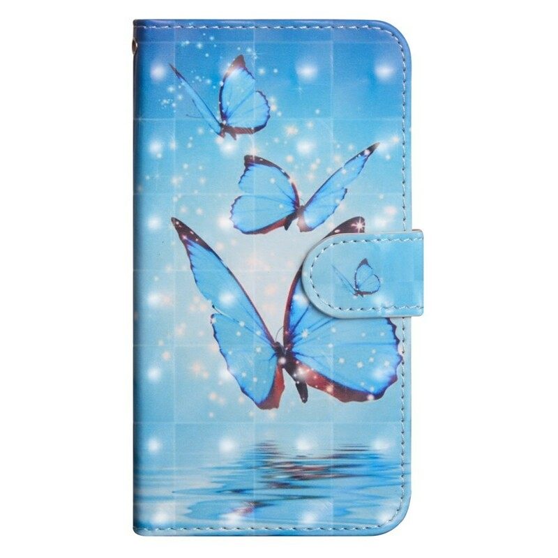 Kotelot Xiaomi Redmi Note 7 Flying Blue Butterflies