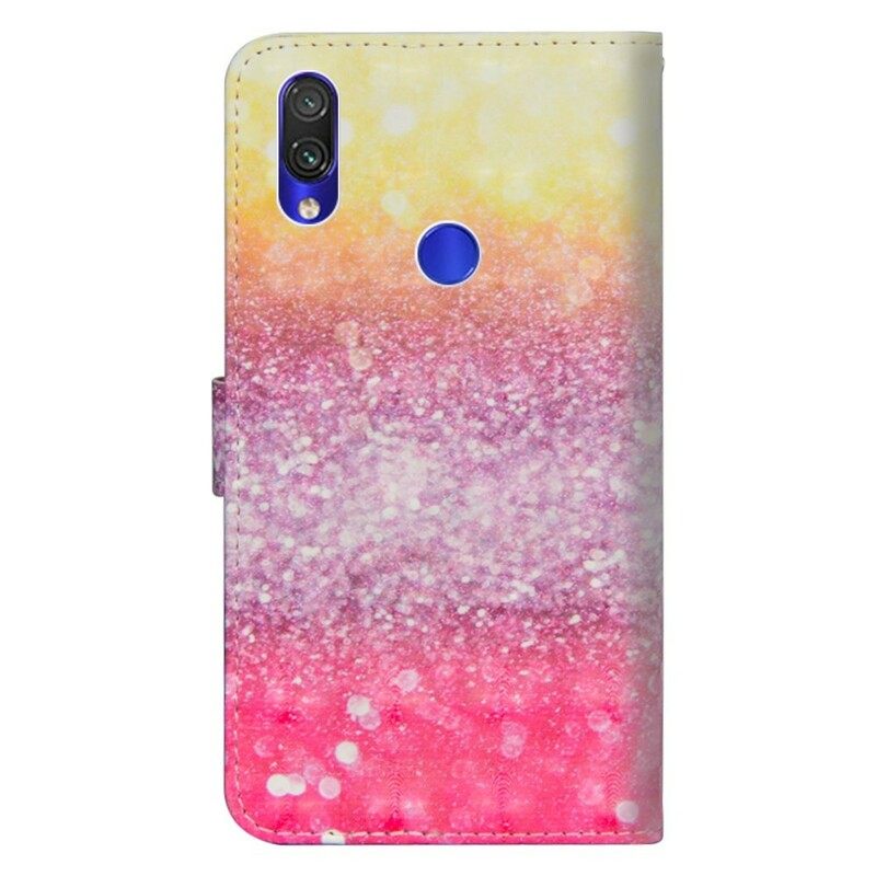 Kotelot Xiaomi Redmi Note 7 Magenta Glitter Gradient