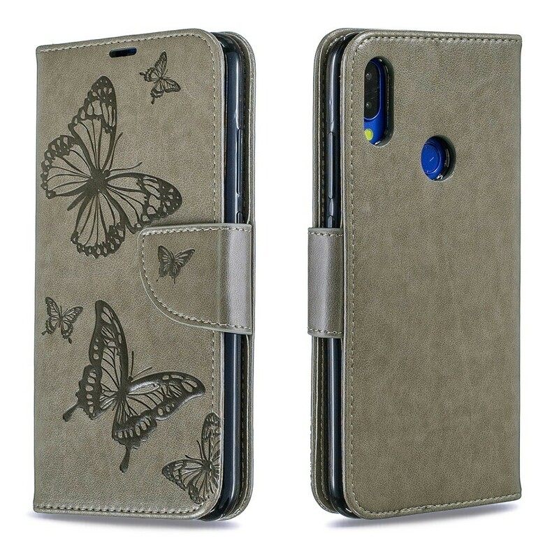 Kotelot Xiaomi Redmi Note 7 Suojaketju Kuori Butterflies Painettu Hihna