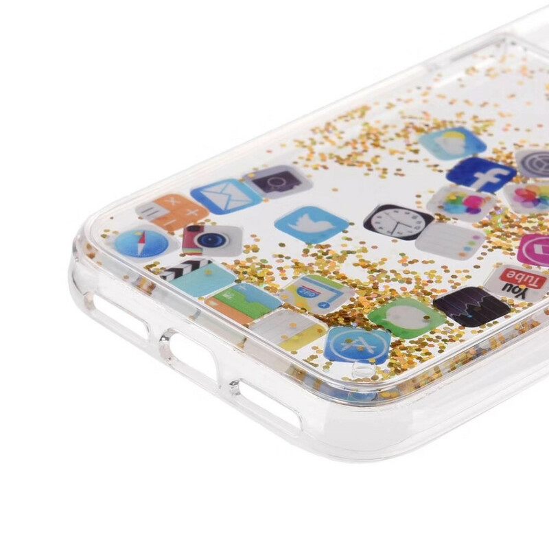 Case iPhone 11 Pro Max Glitter App Kuvakkeet