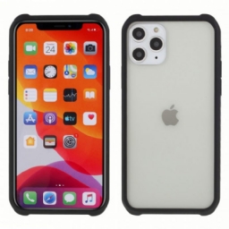 Case iPhone 11 Pro Max Karkaistu Lasi Ja Silikoni Näyttökalvolla