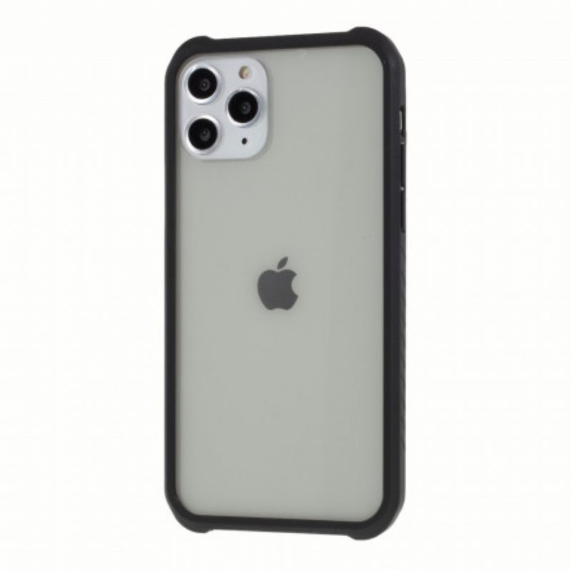 Case iPhone 11 Pro Max Karkaistu Lasi Ja Silikoni Näyttökalvolla