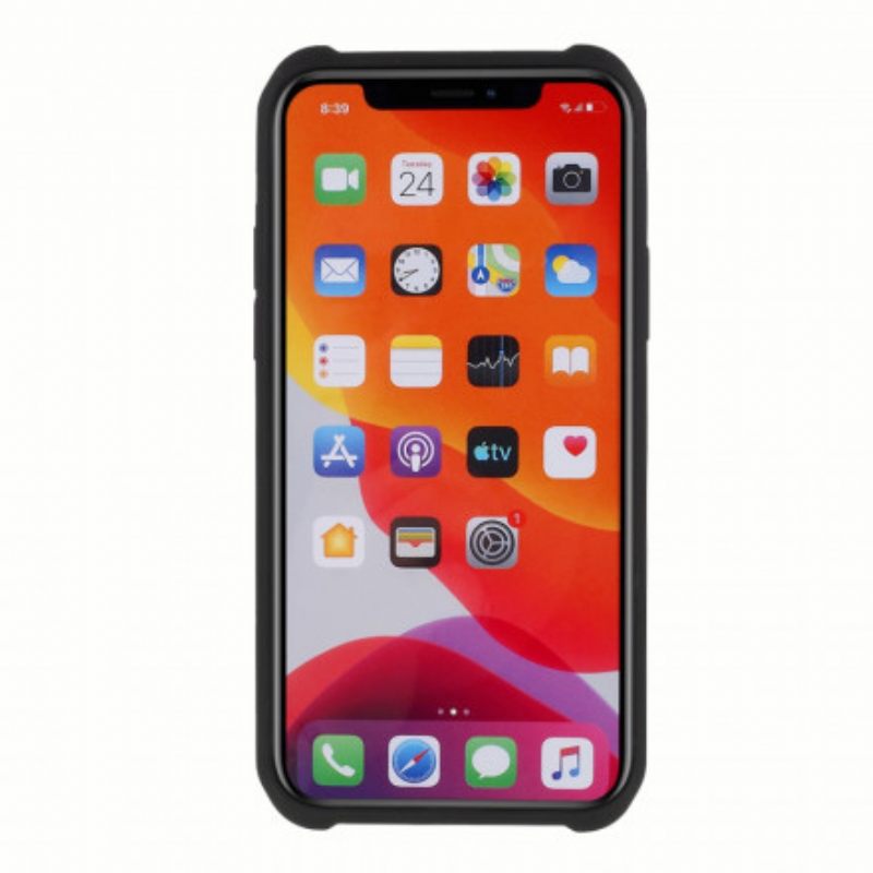 Case iPhone 11 Pro Max Karkaistu Lasi Ja Silikoni Näyttökalvolla