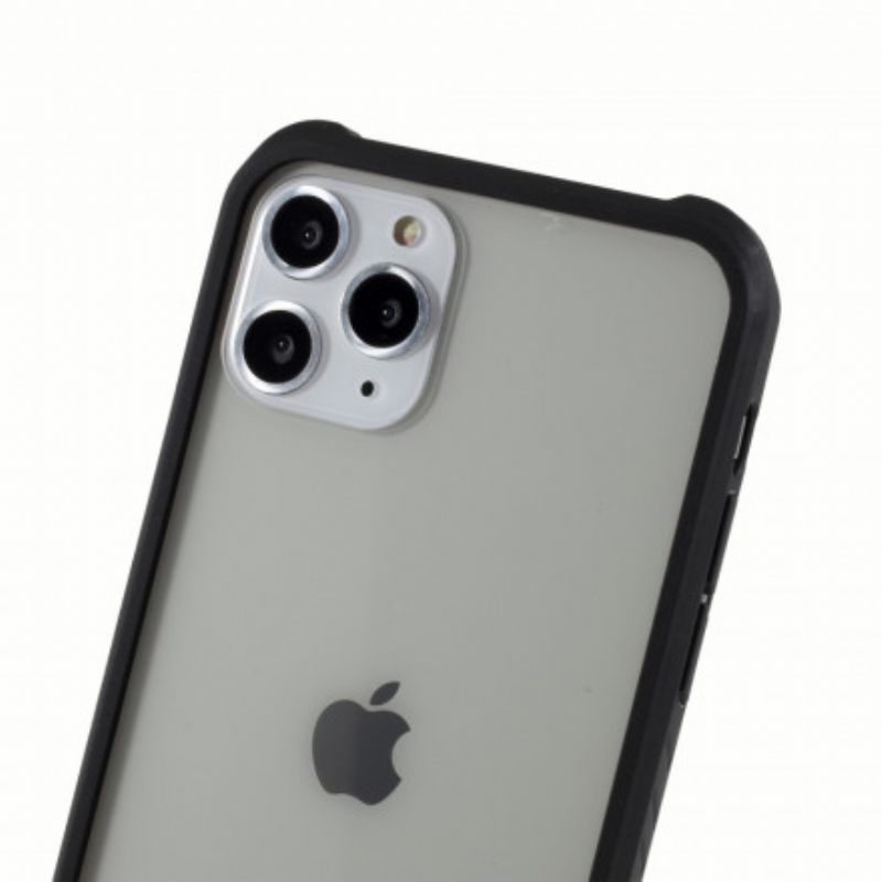 Case iPhone 11 Pro Max Karkaistu Lasi Ja Silikoni Näyttökalvolla