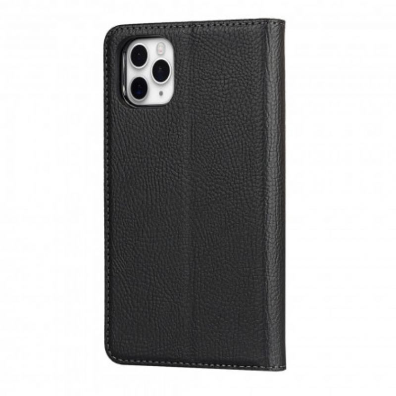 Case iPhone 11 Pro Max Kotelot Flip Irrotettava Aito Litsi-nahka