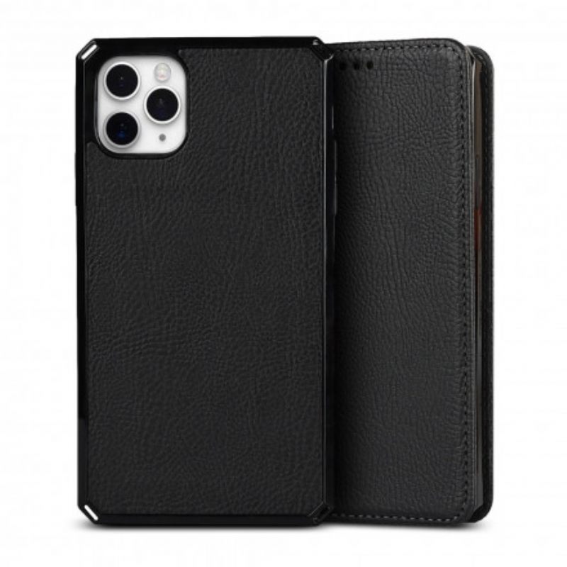 Case iPhone 11 Pro Max Kotelot Flip Irrotettava Aito Litsi-nahka