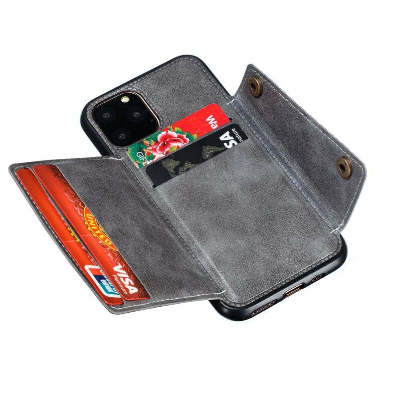 Case iPhone 11 Pro Max Lompakkokuori Wallet Napsahtaa