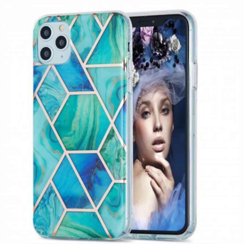 Case iPhone 11 Pro Max Silikonimarmorigeometria