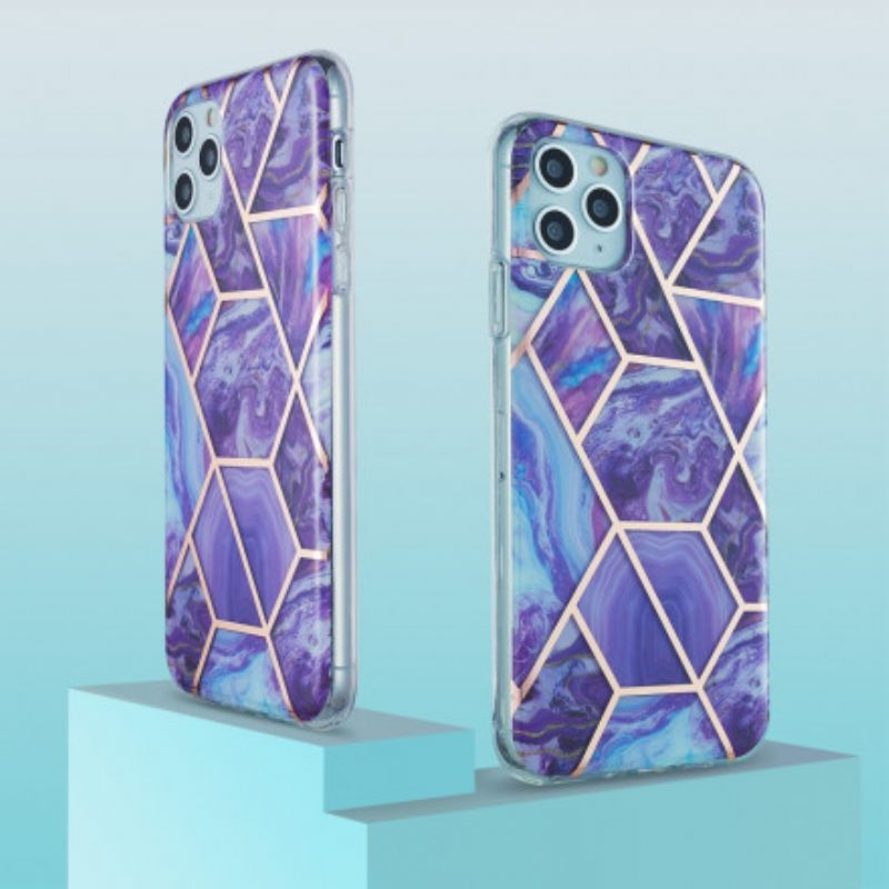 Case iPhone 11 Pro Max Silikonimarmorigeometria