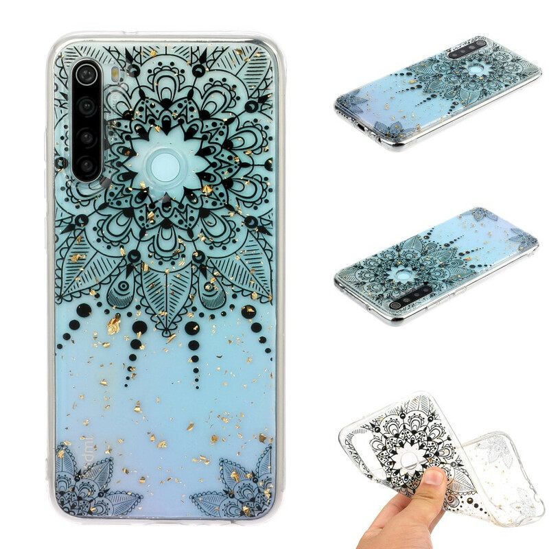 Case Xiaomi Redmi Note 8 Saumaton Harmaa Mandala