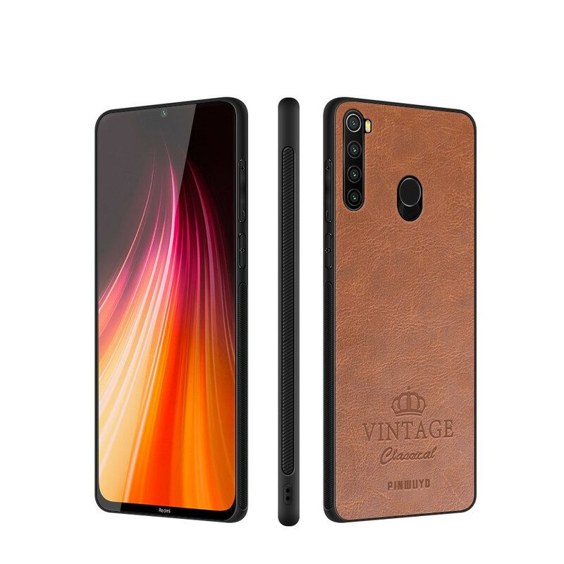 Case Xiaomi Redmi Note 8 Vintage Leather Effect Pinwuyo