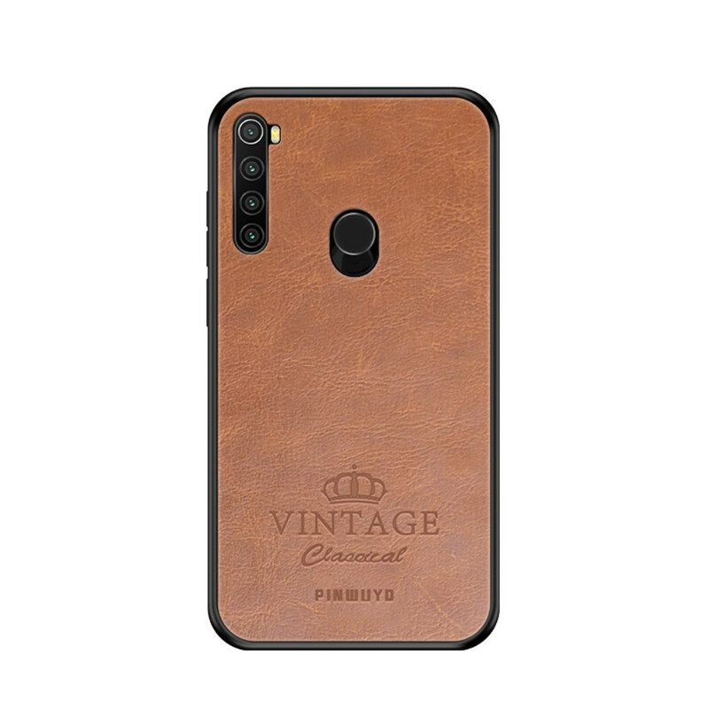 Case Xiaomi Redmi Note 8 Vintage Leather Effect Pinwuyo