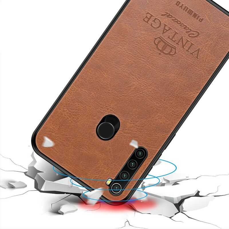 Case Xiaomi Redmi Note 8 Vintage Leather Effect Pinwuyo