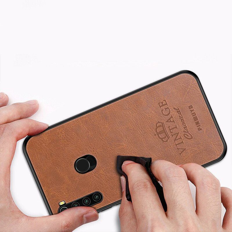 Case Xiaomi Redmi Note 8 Vintage Leather Effect Pinwuyo