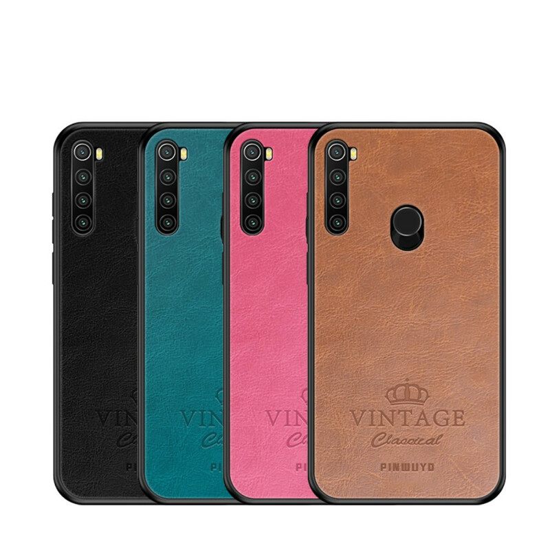 Case Xiaomi Redmi Note 8 Vintage Leather Effect Pinwuyo