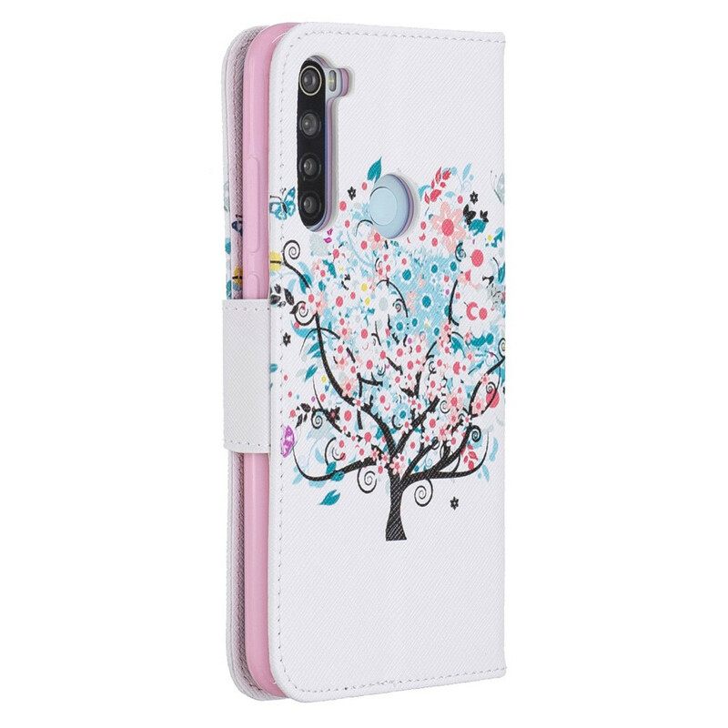 Flip Case Xiaomi Redmi Note 8 Kukkapuu