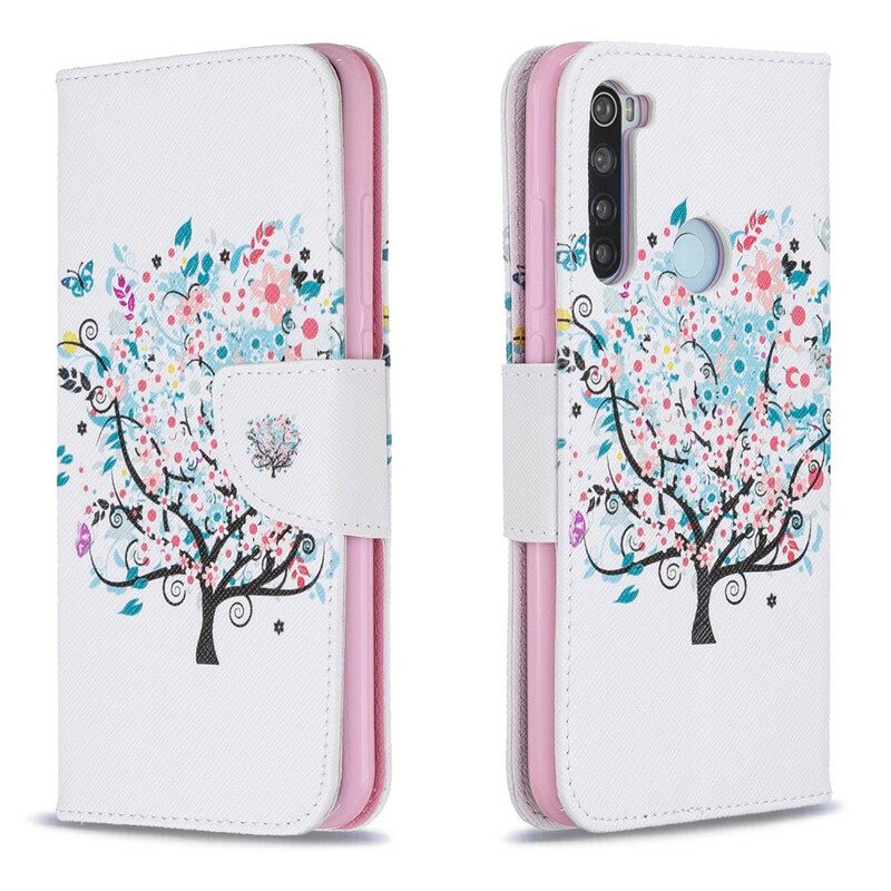 Flip Case Xiaomi Redmi Note 8 Kukkapuu