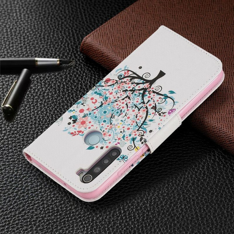 Flip Case Xiaomi Redmi Note 8 Kukkapuu