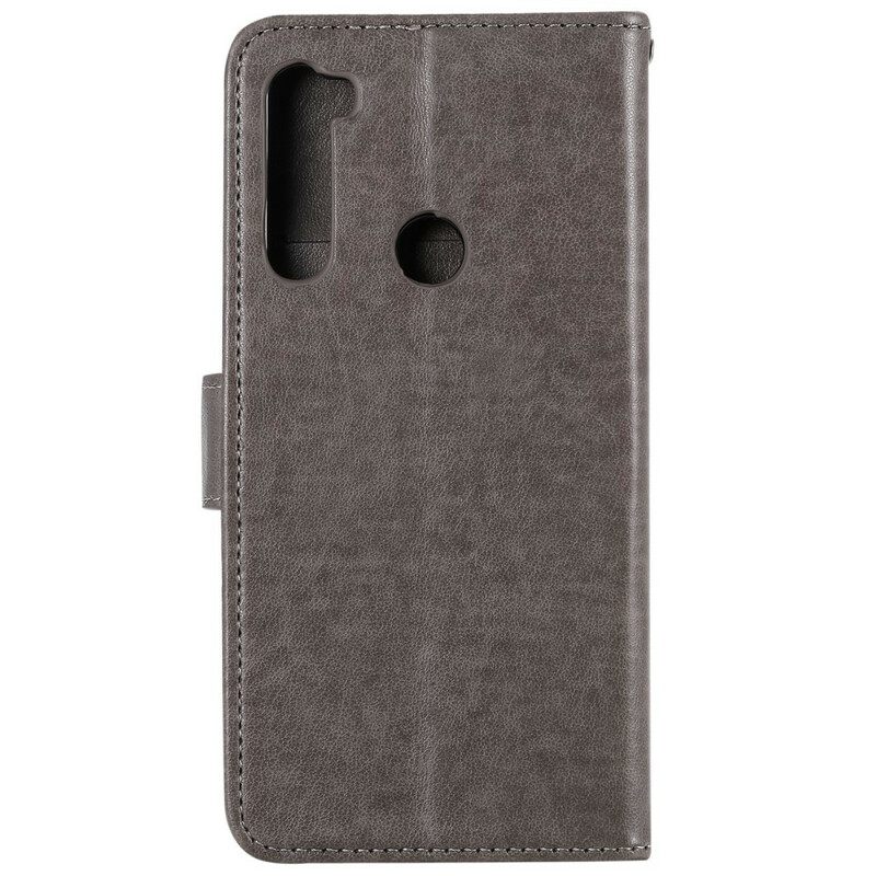 Flip Case Xiaomi Redmi Note 8 Suojaketju Kuori Rakastavat Pöllöt Hihnalla