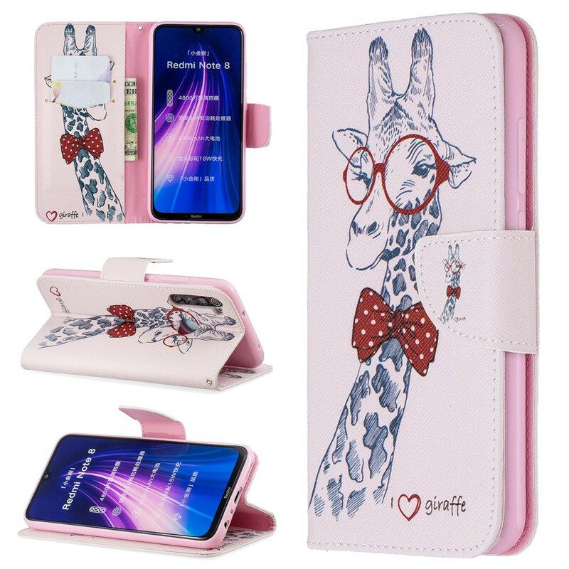 Kotelot Xiaomi Redmi Note 8 Brainy Giraffe