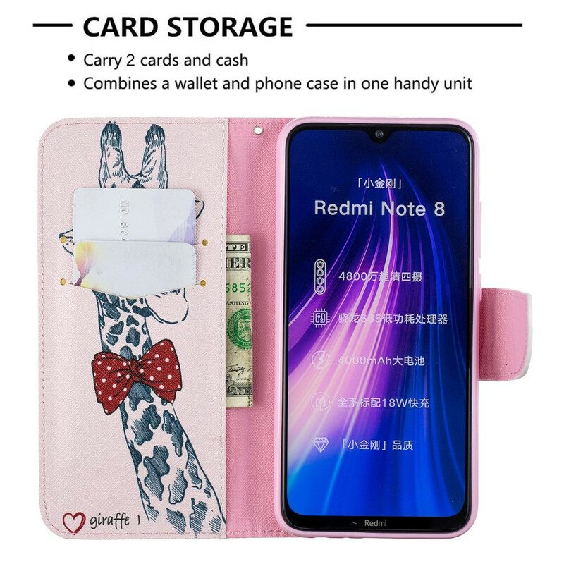 Kotelot Xiaomi Redmi Note 8 Brainy Giraffe