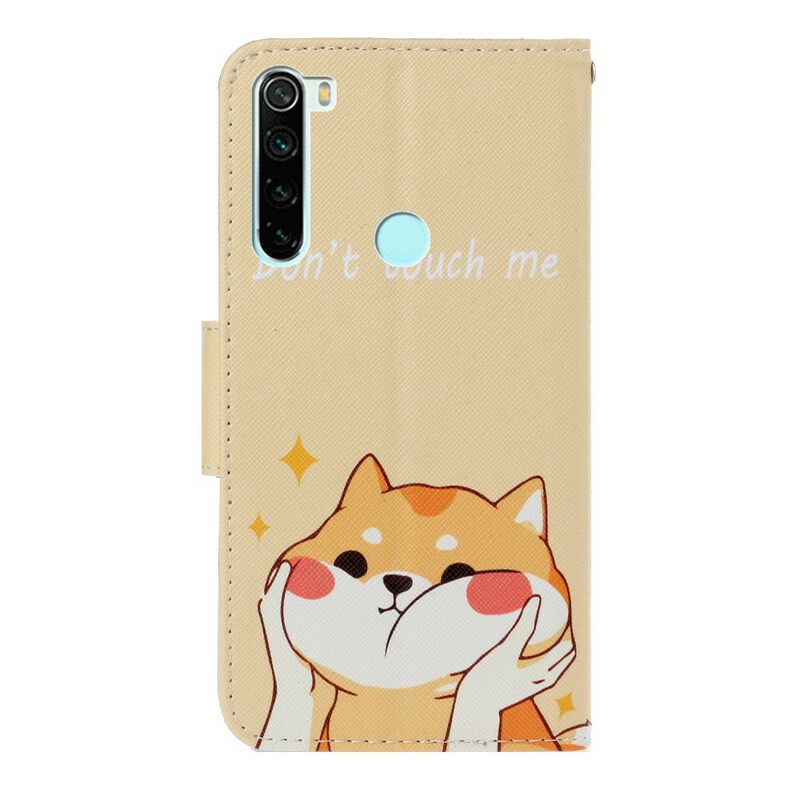 Kotelot Xiaomi Redmi Note 8 Suojaketju Kuori Dog Älä Koske Minuun Kaulanauhalla