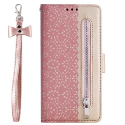 Kotelot Xiaomi Redmi Note 8 Suojaketju Kuori Lace Strap Kolikkokukkaro