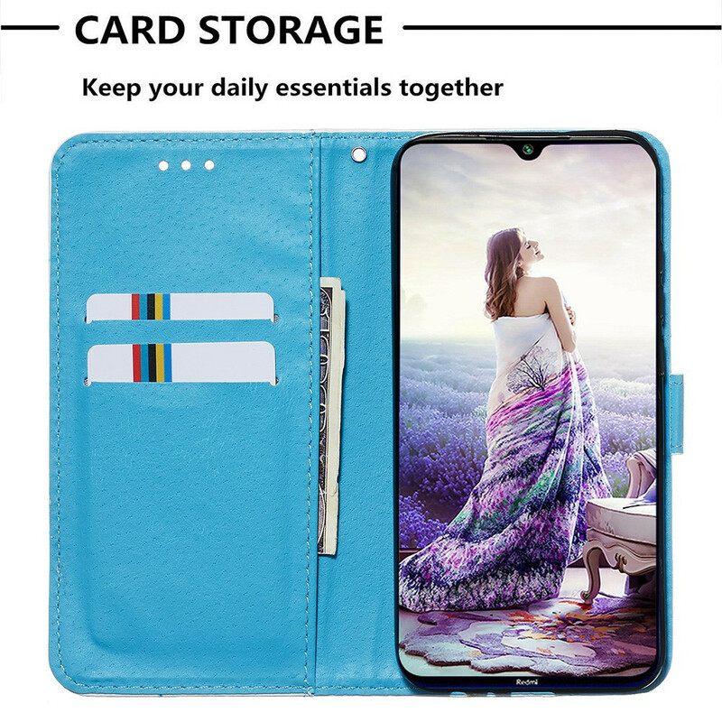 Kotelot Xiaomi Redmi Note 8 Suojaketju Kuori Love Butterflies In Strap