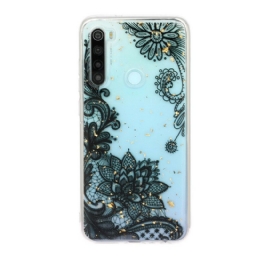 Kuori Xiaomi Redmi Note 8 Flowers Pitsiä Ja Paljetteja