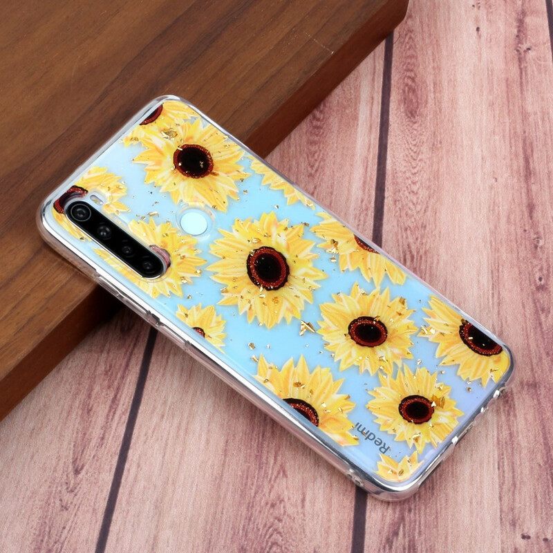 Kuori Xiaomi Redmi Note 8 Useita Auringonkukkia