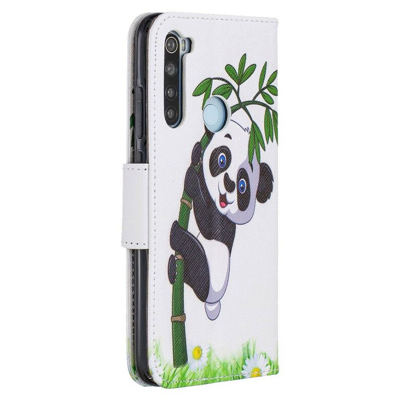 Nahkakotelo Xiaomi Redmi Note 8 Panda Bamboolla