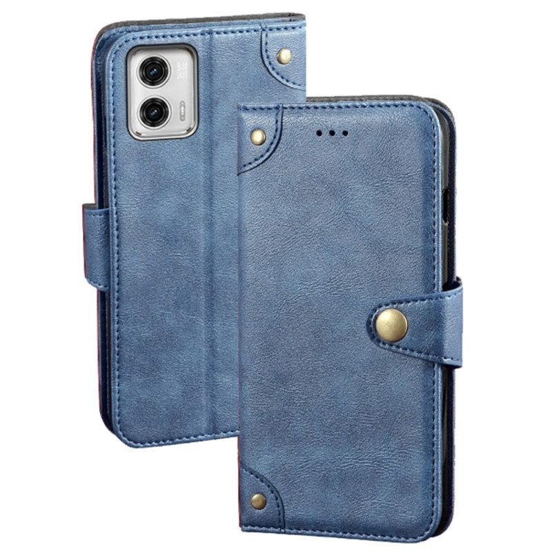 Flip Case Moto G73 5G Idewei Magneettipainike