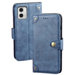 Flip Case Moto G73 5G Idewei Magneettipainike