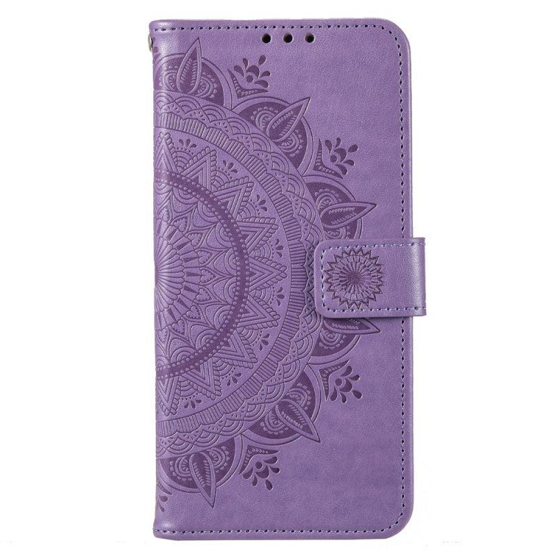 Kotelot Moto G73 5G Auringon Mandala