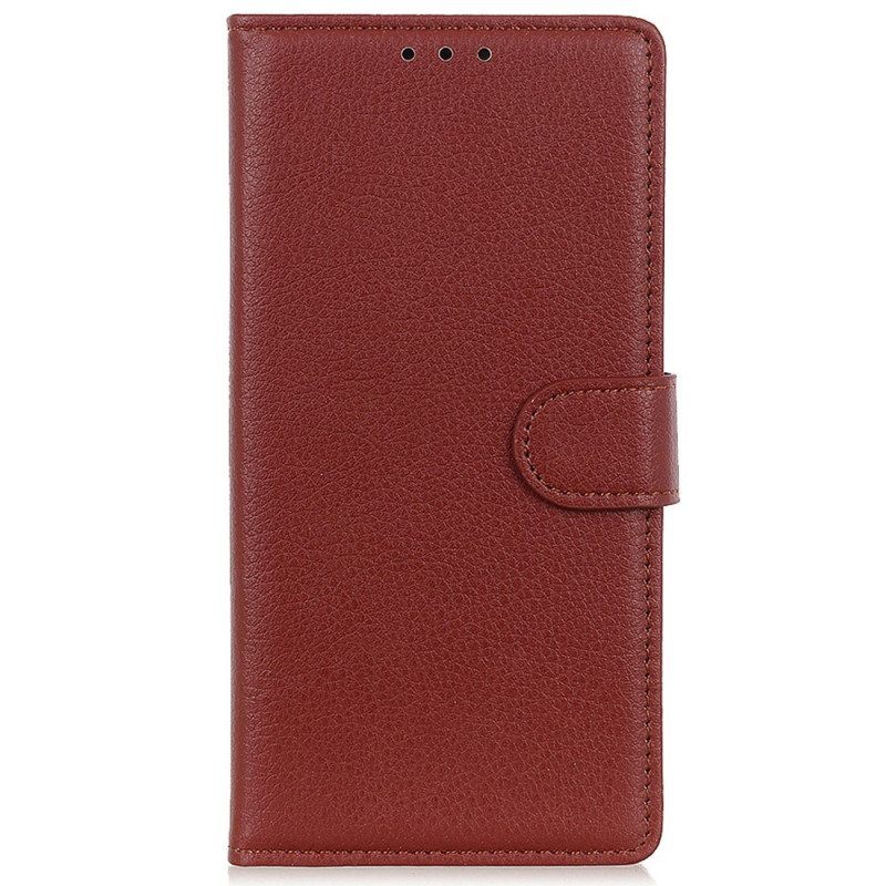 Flip Case Samsung Galaxy M13 Perinteinen Keinonahka