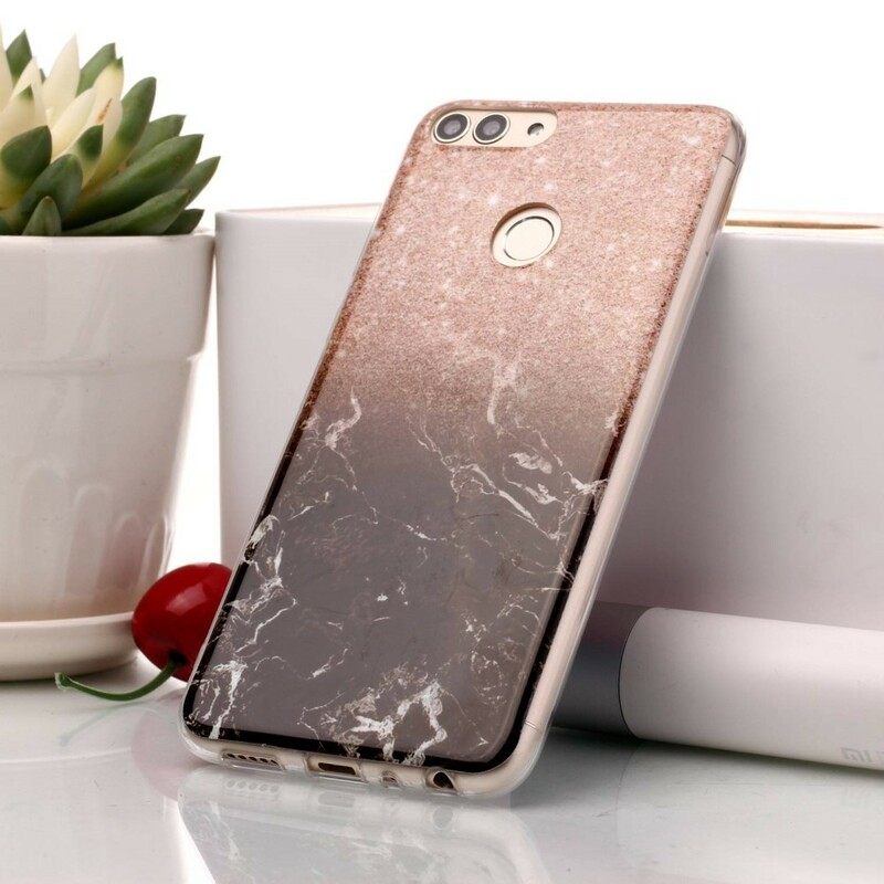 Case Huawei P Smart Glitter Marble