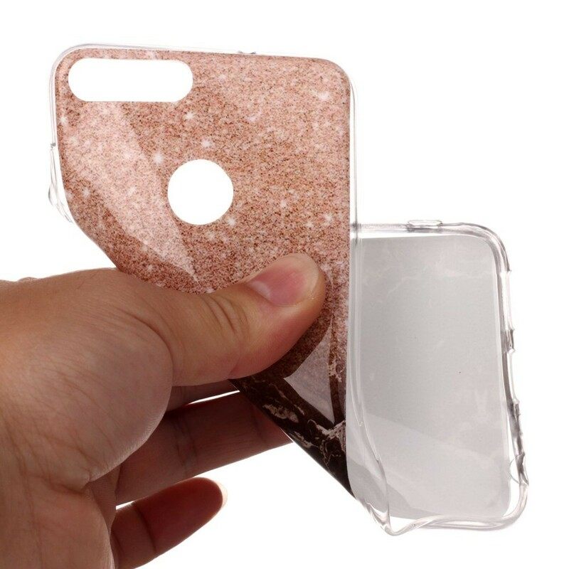 Case Huawei P Smart Glitter Marble