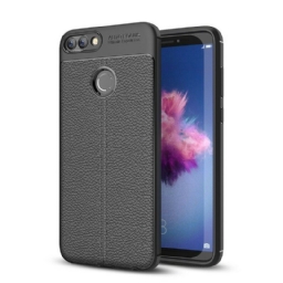 Case Huawei P Smart Nahkaefekti Litsi Kaksinkertainen Linja