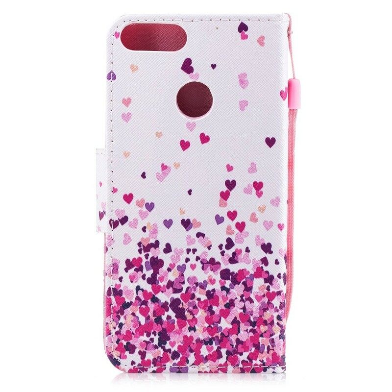 Kotelot Huawei P Smart Suojaketju Kuori Multiple Strappy Hearts